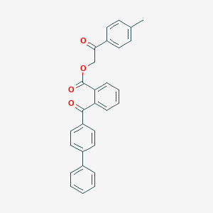 molecular formula C29H22O4 B340396 2-(4-methylphenyl)-2-oxoethyl 2-([1,1'-biphenyl]-4-ylcarbonyl)benzoate 