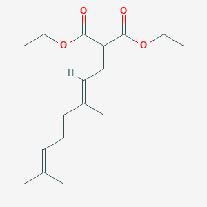 Diethyl (E)-(3,7-dimethyl-2,6-octadienyl)malonate