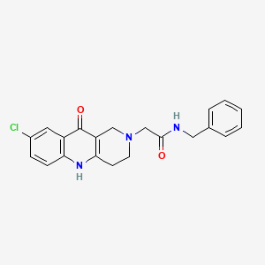 molecular formula C21H20ClN3O2 B3404625 N-benzyl-2-(8-chloro-10-oxo-3,4-dihydrobenzo[b][1,6]naphthyridin-2(1H,5H,10H)-yl)acetamide CAS No. 1226459-21-7