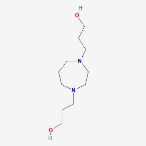 molecular formula C11H24N2O2 B034047 Tetrahydro-1H-1,4-diazepine-1,4(5H)-dipropanol CAS No. 19970-80-0