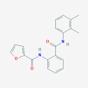 molecular formula C20H18N2O3 B340495 N-{2-[(2,3-dimethylanilino)carbonyl]phenyl}-2-furamide 