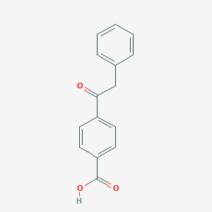 molecular formula C15H12O3 B034051 4-(1-Oxo-2-phenylethyl)benzoic acid CAS No. 108766-35-4