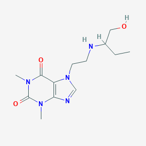 molecular formula C13H21N5O3 B034056 7-(2-(1-Hydroxy-2-butylamino)ethyl)theophylline CAS No. 108940-62-1