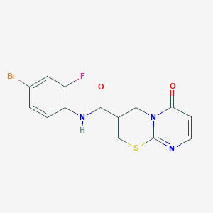 N-(4-bromo-2-fluorophenyl)-6-oxo-2,3,4,6-tetrahydropyrimido[2,1-b][1,3]thiazine-3-carboxamide