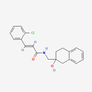 (E)-3-(2-chlorophenyl)-N-((2-hydroxy-1,2,3,4-tetrahydronaphthalen-2-yl)methyl)acrylamide