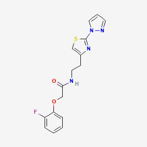 N-(2-(2-(1H-pyrazol-1-yl)thiazol-4-yl)ethyl)-2-(2-fluorophenoxy)acetamide