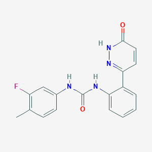 1-(3-Fluoro-4-methylphenyl)-3-(2-(6-oxo-1,6-dihydropyridazin-3-yl)phenyl)urea