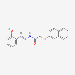 molecular formula C19H16N2O3 B3405837 N'-(2-hydroxybenzylidene)-2-(2-naphthyloxy)acetohydrazide CAS No. 1443751-74-3