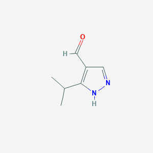 molecular formula C7H10N2O B3405863 3-Isopropyl-1H-pyrazole-4-carbaldehyde CAS No. 154926-99-5