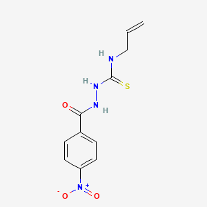 molecular formula C11H12N4O3S B3405869 N-allyl-2-(4-nitrobenzoyl)hydrazinecarbothioamide CAS No. 15814-10-5