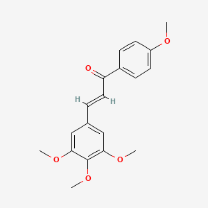 molecular formula C19H20O5 B3405881 1-(4-Methoxyphenyl)-3-(3,4,5-trimethoxyphenyl)prop-2-en-1-one CAS No. 163074-67-7
