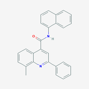 molecular formula C27H20N2O B340591 8-methyl-N-(1-naphthyl)-2-phenyl-4-quinolinecarboxamide 