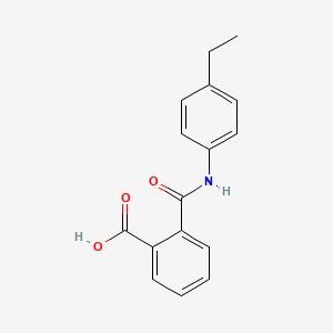 molecular formula C16H15NO3 B3405919 2-((4-Ethylphenyl)carbamoyl)benzoic acid CAS No. 17332-33-1