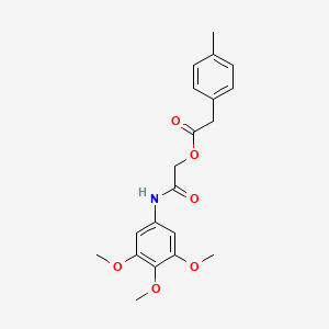 [(3,4,5-Trimethoxyphenyl)carbamoyl]methyl 2-(4-methylphenyl)acetate