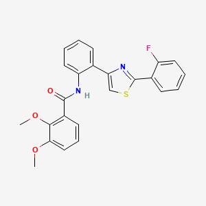 N-(2-(2-(2-fluorophenyl)thiazol-4-yl)phenyl)-2,3-dimethoxybenzamide