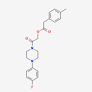 2-[4-(4-Fluorophenyl)piperazin-1-yl]-2-oxoethyl (4-methylphenyl)acetate