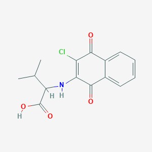 2-((3-Chloro-1,4-dioxo-1,4-dihydronaphthalen-2-yl)amino)-3-methylbutanoic acid
