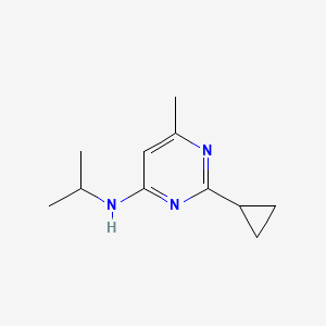 2-cyclopropyl-6-methyl-N-(propan-2-yl)pyrimidin-4-amine
