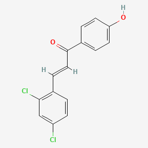 molecular formula C15H10Cl2O2 B3406036 (E)-3-(2,4-dichlorophenyl)-1-(4-hydroxyphenyl)prop-2-en-1-one CAS No. 204974-29-8