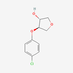(3R,4R)-4-(4-chlorophenoxy)tetrahydrofuran-3-ol
