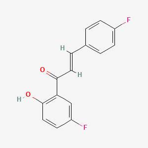 (2E)-1-(5-fluoro-2-hydroxyphenyl)-3-(4-fluorophenyl)prop-2-en-1-one