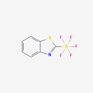 2-(Pentafluoro--sulfanyl)-1,3-benzothiazole