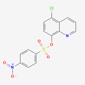 molecular formula C15H9ClN2O5S B3406132 5-Chloroquinolin-8-yl 4-nitrobenzene-1-sulfonate CAS No. 2361761-06-8