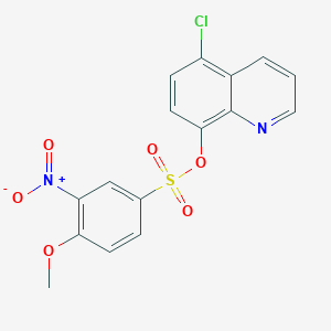 5-Chloroquinolin-8-yl 4-methoxy-3-nitrobenzene-1-sulfonate