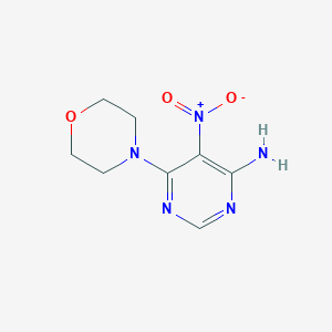 molecular formula C8H11N5O3 B3406165 6-morpholino-5-nitropyrimidin-4-amine CAS No. 24957-88-8