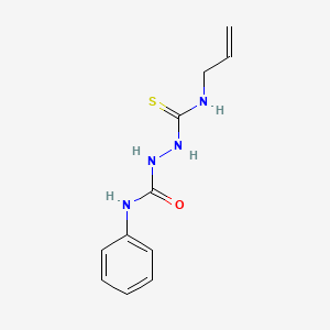 molecular formula C11H14N4OS B3406443 1-phenyl-3-[(E)-N-(prop-2-en-1-yl)-(C-sulfanylcarbonimidoyl)amino]urea CAS No. 321980-76-1