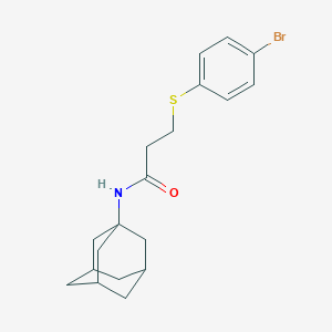 molecular formula C19H24BrNOS B340654 N-(1-Adamantyl)-3-(4-bromophenylthio)propanamide 