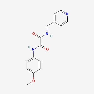 molecular formula C15H15N3O3 B3406548 N'-(4-methoxyphenyl)-N-[(pyridin-4-yl)methyl]ethanediamide CAS No. 331637-35-5
