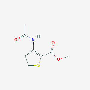 molecular formula C8H11NO3S B3406786 Methyl 3-acetamido-4,5-dihydrothiophene-2-carboxylate CAS No. 392242-85-2