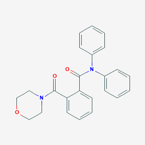 molecular formula C24H22N2O3 B340685 2-(morpholine-4-carbonyl)-N,N-diphenylbenzamide 