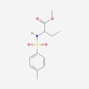 molecular formula C12H17NO4S B3407130 Butanoic acid, 2-[[(4-methylphenyl)sulfonyl]amino]-, methyl ester CAS No. 51220-81-6