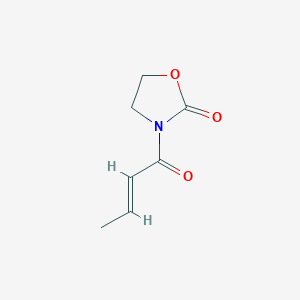 molecular formula C7H9NO3 B034072 3-[(E)-2-Butenoyl]-1,3-oxazolidin-2-one CAS No. 109299-92-5