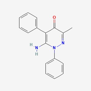 molecular formula C17H15N3O B3407467 6-amino-3-methyl-1,5-diphenylpyridazin-4(1H)-one CAS No. 66152-35-0