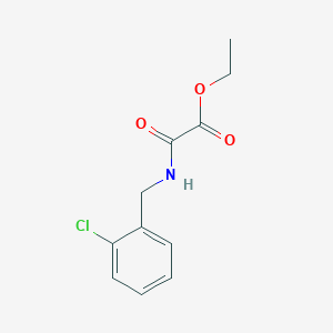 molecular formula C11H12ClNO3 B3407471 Ethyl 2-[(2-chlorophenyl)methylamino]-2-oxoacetate CAS No. 6621-71-2
