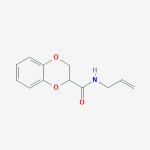 molecular formula C12H13NO3 B3407513 N-prop-2-enyl-2,3-dihydro-1,4-benzodioxine-3-carboxamide CAS No. 68281-25-4
