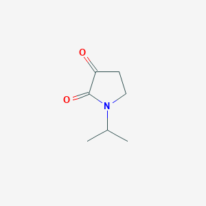 molecular formula C7H11NO2 B3407596 1-Isopropylpyrrolidine-2,3-dione CAS No. 75573-01-2