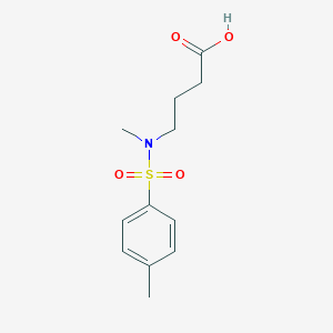 molecular formula C12H17NO4S B3407634 Butanoic acid, 4-[methyl[(4-methylphenyl)sulfonyl]amino]- CAS No. 78521-44-5
