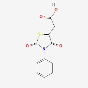 2-(2,4-Dioxo-3-phenyl-1,3-thiazolidin-5-yl)acetic acid