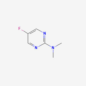 molecular formula C6H8FN3 B3407668 5-fluoro-N,N-dimethylpyrimidin-2-amine CAS No. 81568-10-7