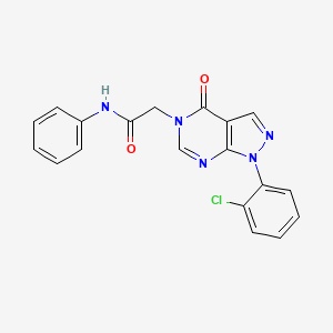 2-[1-(2-chlorophenyl)-4-oxo-1H,4H,5H-pyrazolo[3,4-d]pyrimidin-5-yl]-N-phenylacetamide