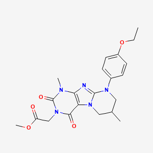 methyl 2-[9-(4-ethoxyphenyl)-1,7-dimethyl-2,4-dioxo-7,8-dihydro-6H-purino[7,8-a]pyrimidin-3-yl]acetate