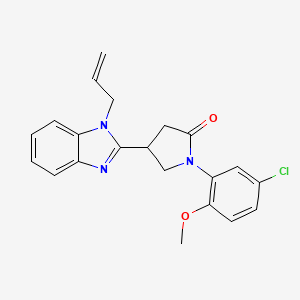 4-(1-allyl-1H-benzimidazol-2-yl)-1-(5-chloro-2-methoxyphenyl)pyrrolidin-2-one
