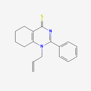 molecular formula C17H18N2S B3407780 1-allyl-2-phenyl-5,6,7,8-tetrahydroquinazoline-4(1H)-thione CAS No. 848680-62-6