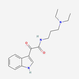 molecular formula C17H23N3O2 B3407871 N-[3-(diethylamino)propyl]-2-(1H-indol-3-yl)-2-oxoacetamide CAS No. 852367-35-2