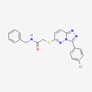 molecular formula C20H16ClN5OS B3407898 N-benzyl-2-{[3-(4-chlorophenyl)-[1,2,4]triazolo[4,3-b]pyridazin-6-yl]sulfanyl}acetamide CAS No. 852373-40-1