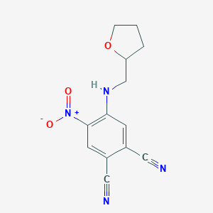 molecular formula C13H12N4O3 B340791 2-CYANO-4-NITRO-5-[(TETRAHYDRO-2-FURANYLMETHYL)AMINO]PHENYL CYANIDE 